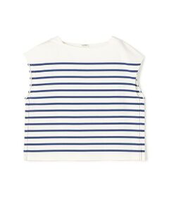 TOMORROWLAND / トゥモローランド Tシャツ | パネルボーダー フレンチスリーブプルオーバー