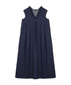TOMORROWLAND / トゥモローランド ロング・マキシ丈ワンピース | アイスコットン フリルカラーマキシワンピース