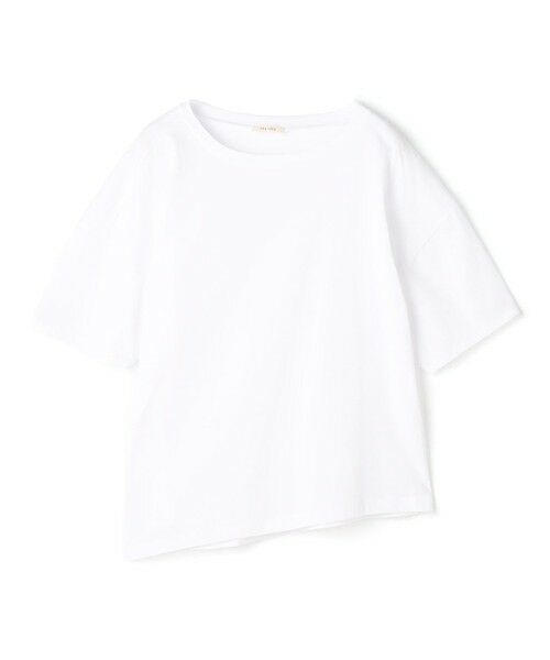 TOMORROWLAND / トゥモローランド Tシャツ | ソフトプレーンジャージー ハーフスリーブプルオーバー(11 ホワイト)