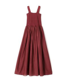 TOMORROWLAND / トゥモローランド ロング・マキシ丈ワンピース | コットンシルクローン スクエアネックワンピース