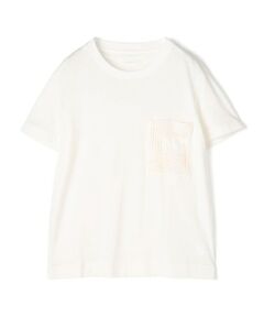 TOMORROWLAND / トゥモローランド Tシャツ | コットンリネンジャージー エンブロイダリーポケットプルオーバー