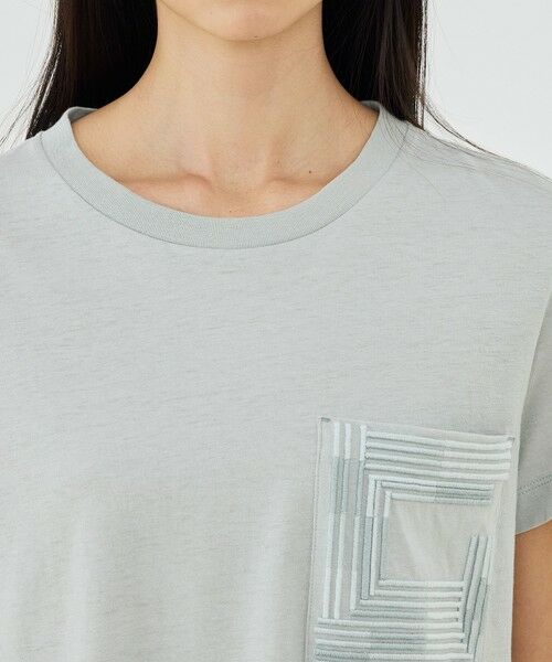 TOMORROWLAND / トゥモローランド Tシャツ | コットンリネンジャージー エンブロイダリーポケットプルオーバー | 詳細5