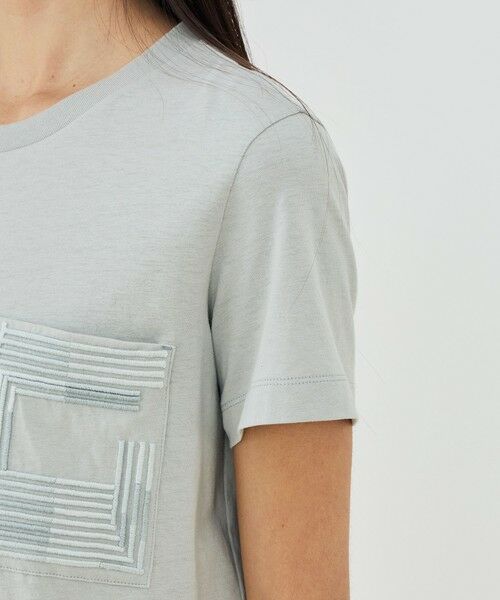 TOMORROWLAND / トゥモローランド Tシャツ | コットンリネンジャージー エンブロイダリーポケットプルオーバー | 詳細6
