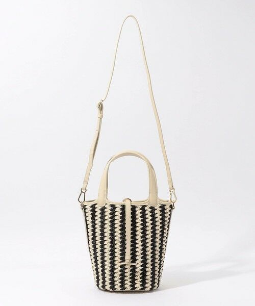 TOMORROWLAND / トゥモローランド かごバック | Atelier TOMORROWLAND LOTUS STRIPE ハンドバッグ　 | 詳細9