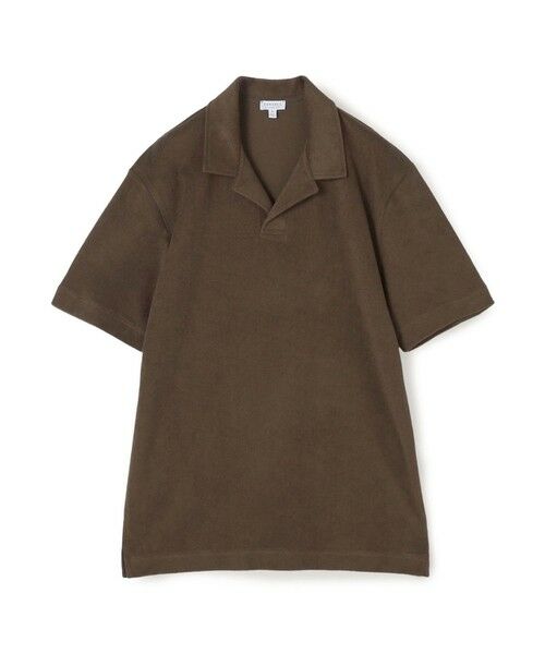 TOMORROWLAND / トゥモローランド ポロシャツ | SUNSPEL コットンタオリング ポロシャツ(49 Dark Walnut)