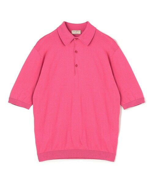 TOMORROWLAND / トゥモローランド ニット・セーター | 【別注J】JOHN SMEDLEY 30Gシーアイランドコットン ニットポロ ISIS（33 ピンク）