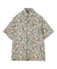 TOMORROWLAND / トゥモローランド シャツ・ブラウス | 80/1リネン ヴィンテージ花柄 半袖ボタンダウンシャツ