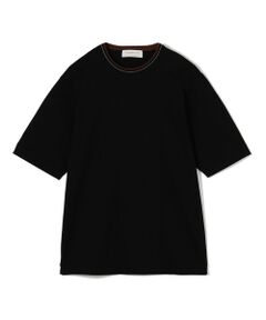 TOMORROWLAND / トゥモローランド カットソー | スーピマコットンシルケット リンキングニット襟Tシャツ
