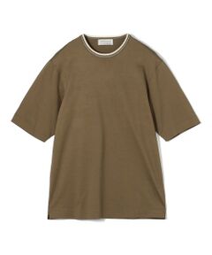 TOMORROWLAND / トゥモローランド カットソー | スーピマコットンシルケット リンキングニット襟Tシャツ