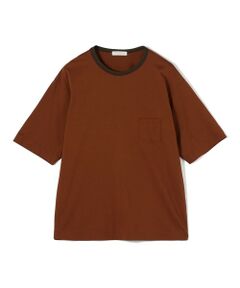 TOMORROWLAND / トゥモローランド カットソー | コットンシルク高密度天竺 リンガーTシャツ