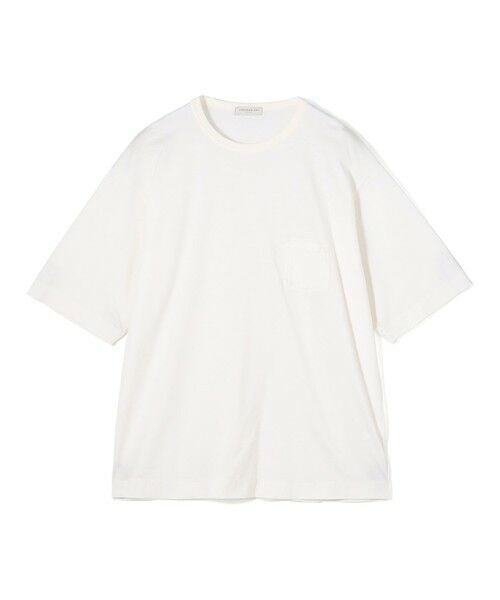 TOMORROWLAND / トゥモローランド カットソー | コットンシルク高密度天竺 リンガーTシャツ（11 ホワイト）