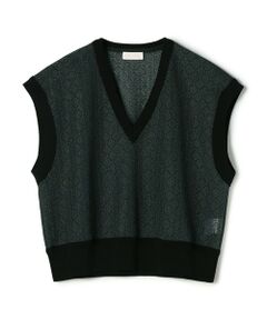 TOMORROWLAND / トゥモローランド その他トップス | ジオメトリックエンブロイダリー Vネックベストプルオーバー