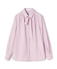 TOMORROWLAND / トゥモローランド シャツ・ブラウス | ポリエステルコットンブロード タイ付きシャツブラウス