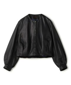 TOMORROWLAND / トゥモローランド レザーブルゾン・ジャケット | セミベジタブルレザー パフスリーブブルゾン