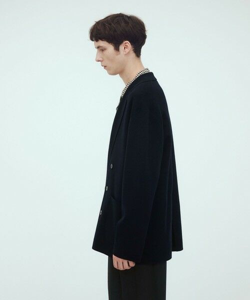 TOMORROWLAND / トゥモローランド カーディガン・ボレロ | ウーステッドウールミラノリブ ダブルブレストジャケット | 詳細3