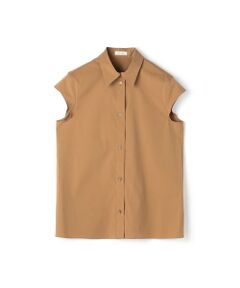 TOMORROWLAND / トゥモローランド シャツ・ブラウス | コットンストレッチポプリン キャップスリーブシャツ