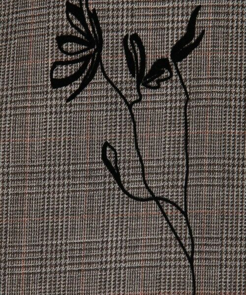 TOMORROWLAND / トゥモローランド ノーカラージャケット | 【WEB先行予約】グレンチェックプリント クルーネックジャケット | 詳細11