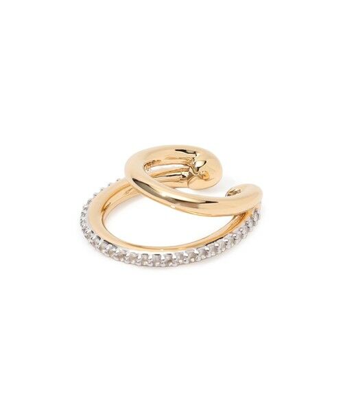 TOMORROWLAND / トゥモローランド ピアス・イヤリング | Otiumberg. Pave Double Ear Cuff（91 ゴールド）