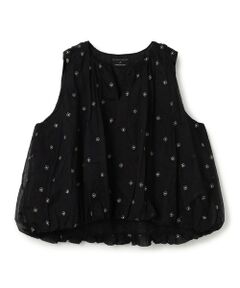TOMORROWLAND / トゥモローランド シャツ・ブラウス | 【別注】ne Quittez pas BLACK DOUBLE ORGANZA ノースリーブ トップス