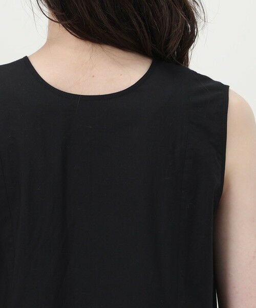 TOMORROWLAND / トゥモローランド ロング・マキシ丈ワンピース | 【別注】ne Quittez pas BLACK ORGANZA COMB ノースリーブ ロングワンピース | 詳細5