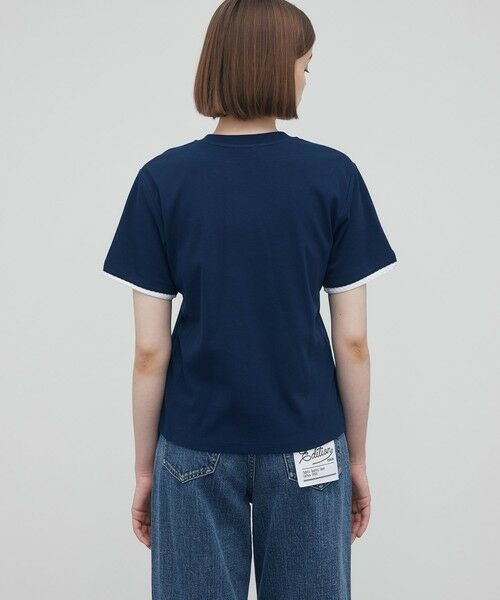 TOMORROWLAND / トゥモローランド Tシャツ | コットンレイヤードヘンリーTシャツ | 詳細4