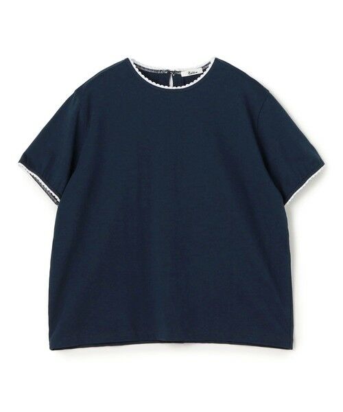 TOMORROWLAND / トゥモローランド Tシャツ | コットンモダール レースティー(69 ネイビー)