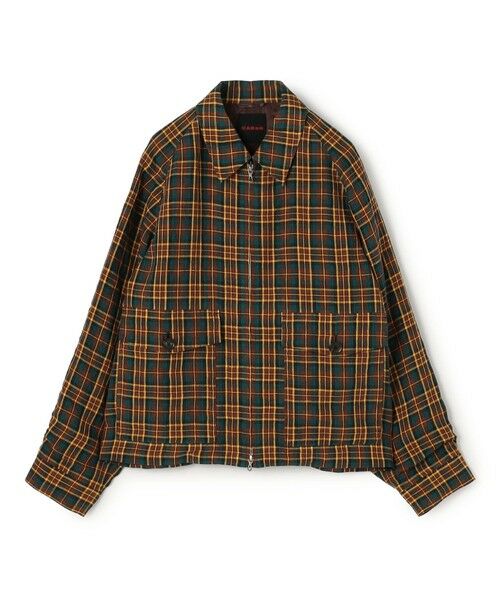 TOMORROWLAND / トゥモローランド ダッフルコート | アイリッシュタータンチェック ジップアップブルゾン | 詳細1