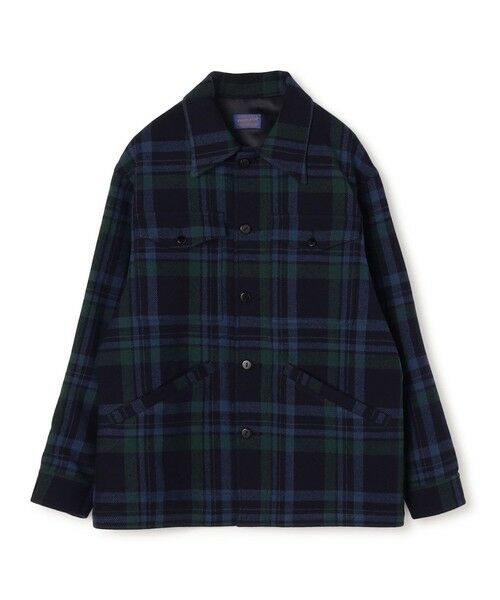 TOMORROWLAND / トゥモローランド ブルゾン | 【WEB先行予約・別注】PENDLETON ウールチェック CPO シャツブルゾン（68 ネイビー系）