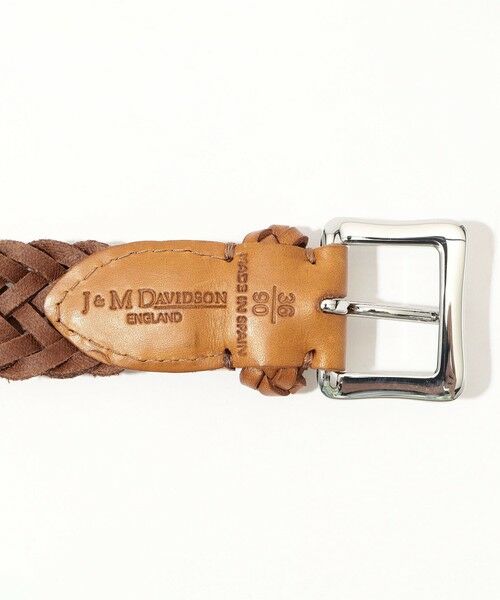 TOMORROWLAND / トゥモローランド ベルト・サスペンダー | J&M DAVIDSON ENVELOPE BUCKLE TIP END 25MM LEATHER レザーメッシュベルト | 詳細4
