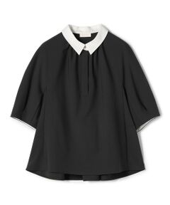 TOMORROWLAND / トゥモローランド シャツ・ブラウス | フラットストレッチコンビ シャツカラープルオーバー