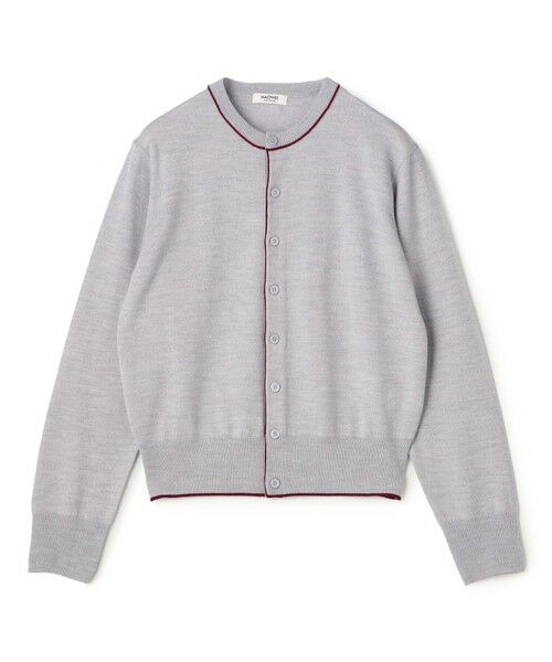 TOMORROWLAND / トゥモローランド カーディガン・ボレロ | プレーンウール クルーネックカーディガン(14 グレー系)