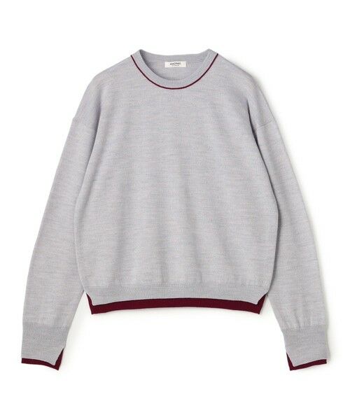 TOMORROWLAND / トゥモローランド ニット・セーター | プレーンウール クルーネックプルオーバー（14 グレー系）