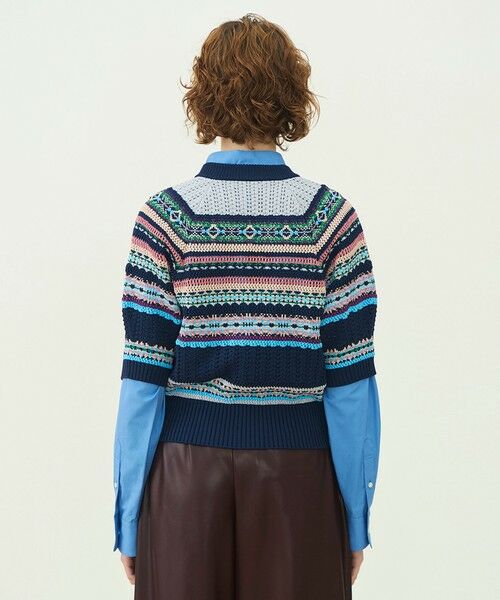 TOMORROWLAND / トゥモローランド カーディガン・ボレロ | フェアアイル ジップアップカーディガン | 詳細4