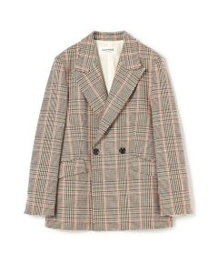TOMORROWLAND / トゥモローランド テーラードジャケット | ブリティッシュチェック ダブルブレストジャケット