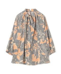 TOMORROWLAND / トゥモローランド シャツ・ブラウス | スポアフラワープリント ボウタイギャザーブラウス