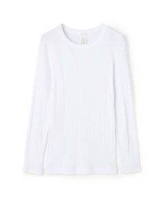 TOMORROWLAND / トゥモローランド Tシャツ | コットンランダムリブ クルーネックプルオーバー