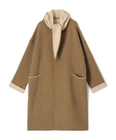 TOMORROWLAND / トゥモローランド その他アウター | モンゴルカシミヤ フーデッドニットコート