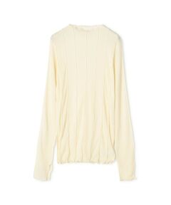 TOMORROWLAND / トゥモローランド カットソー | HAKUJI Sheer rib BN PO ボトルネック プルオーバー