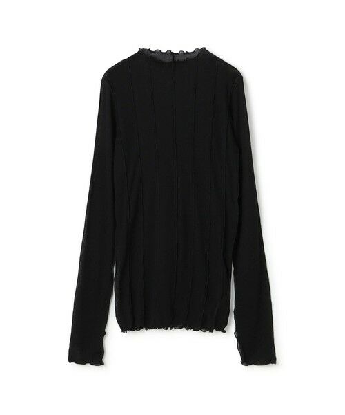 TOMORROWLAND / トゥモローランド カットソー | HAKUJI Sheer rib BN PO ボトルネック プルオーバー（19 ブラック）