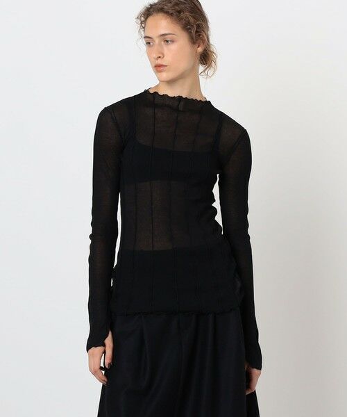 TOMORROWLAND / トゥモローランド カットソー | HAKUJI Sheer rib BN PO ボトルネック プルオーバー | 詳細2