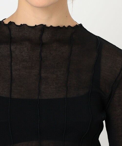TOMORROWLAND / トゥモローランド カットソー | HAKUJI Sheer rib BN PO ボトルネック プルオーバー | 詳細5