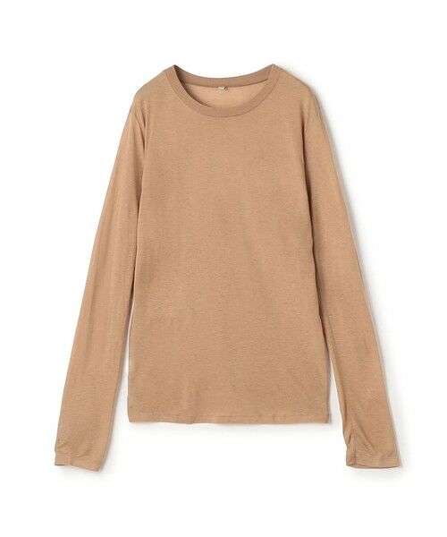 TOMORROWLAND / トゥモローランド Tシャツ | BASERANGE バンブー ロングスリーブプルオーバー(43 ベージュ)