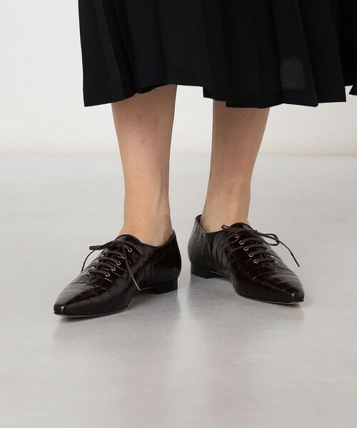 TOMORROWLAND / トゥモローランド フラットシューズ | NEBULONI E. LACE UP ポインテッドシューズ | 詳細8
