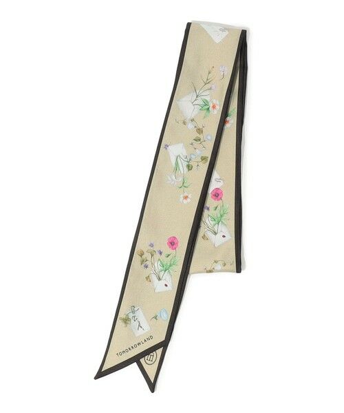 TOMORROWLAND / トゥモローランド バンダナ・スカーフ | ATELIER TOMORROW FLOWER LETTER シルク ツイリースカーフ(42 ライトベージュ系)