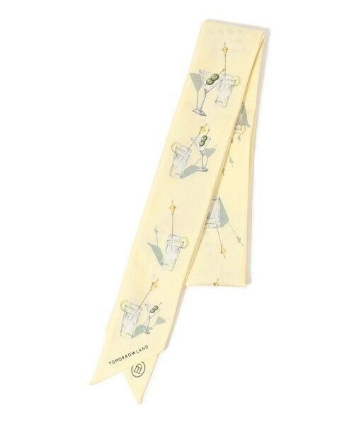 TOMORROWLAND / トゥモローランド バンダナ・スカーフ | ATELIER TOMORROW COCKTAIL シルク ツイリースカーフ(22 ライトイエロー系)