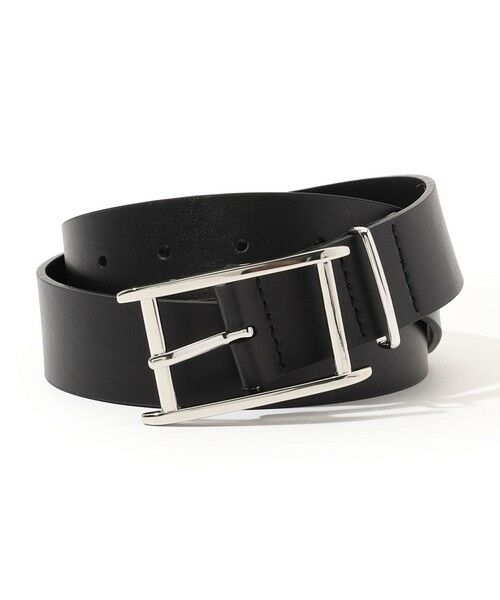 TOMORROWLAND / トゥモローランド ベルト・サスペンダー | LEFIJE BUCKLE レザーベルト（18 ブラックシルバー）