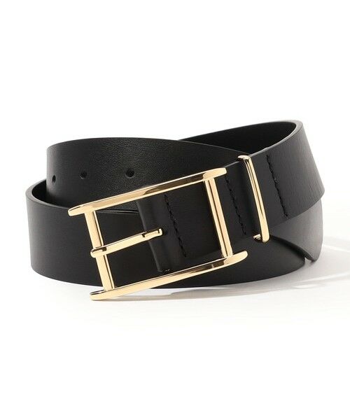 TOMORROWLAND / トゥモローランド ベルト・サスペンダー | LEFIJE BUCKLE レザーベルト（19 ブラックゴールド）