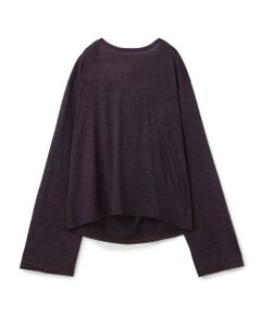 TOMORROWLAND / トゥモローランド カットソー | ストライプジャージー ドレープボートネックプルオーバー