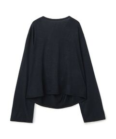 TOMORROWLAND / トゥモローランド カットソー | ストライプジャージー ドレープボートネックプルオーバー