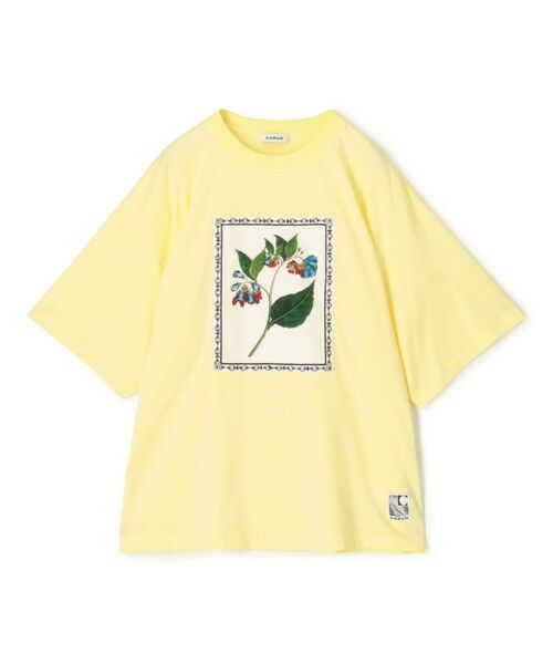 TOMORROWLAND / トゥモローランド カットソー | スビンコットン FLOWER Tシャツ（22 イエロー系）
